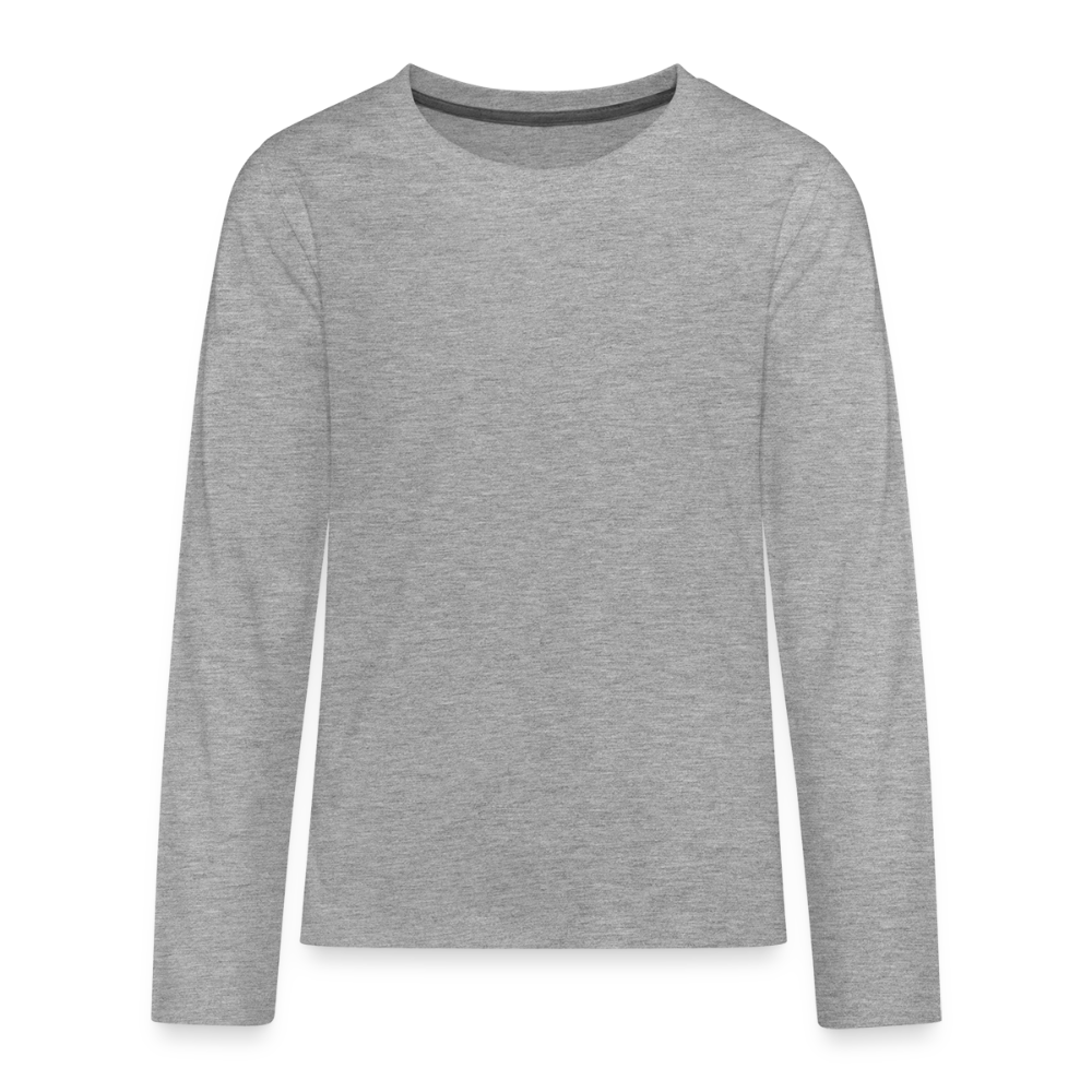 PopArt Long Sleeve Shirt Teenager | Premium - Grau meliert