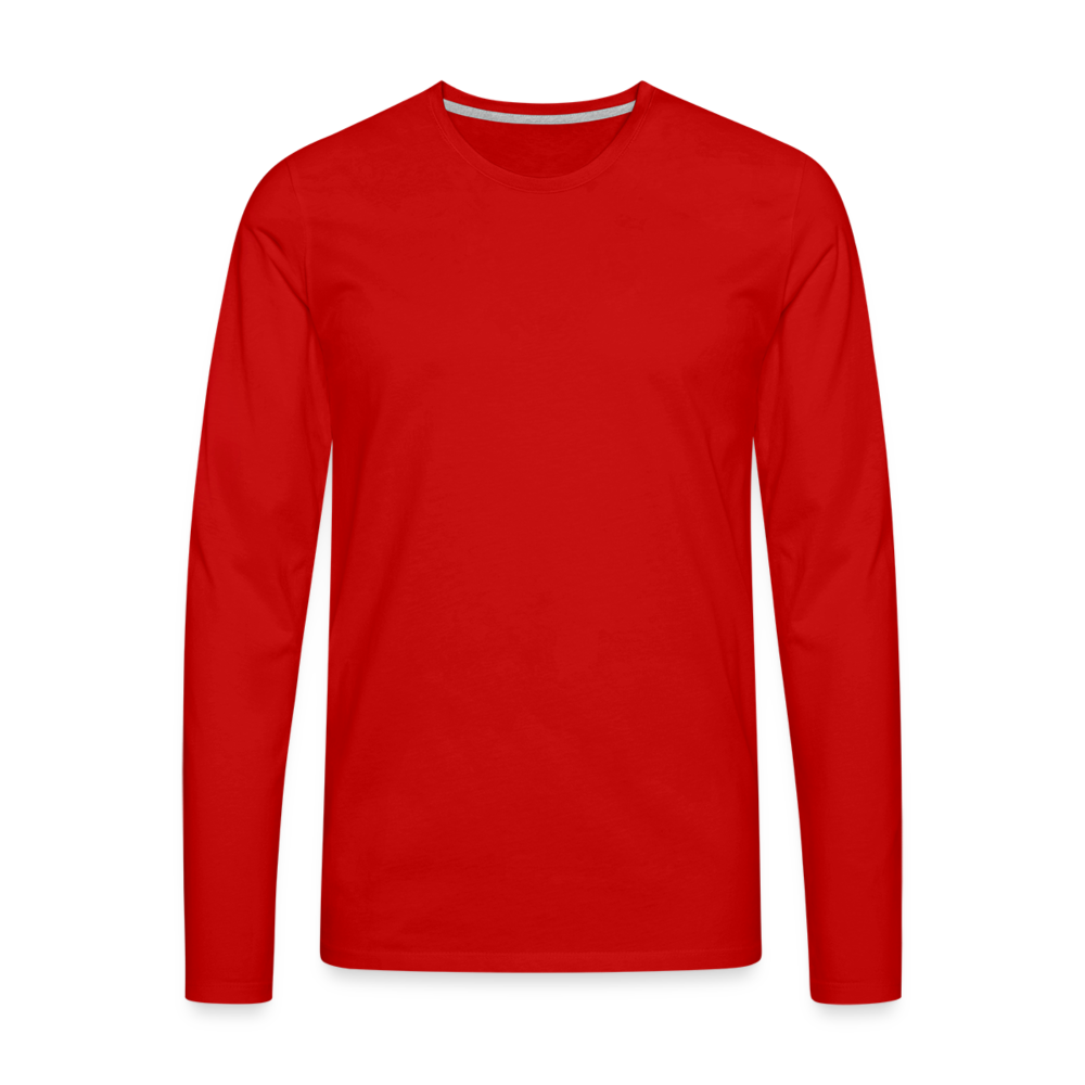 Classic Long Sleeve Shirt Männer | Premium - Rot