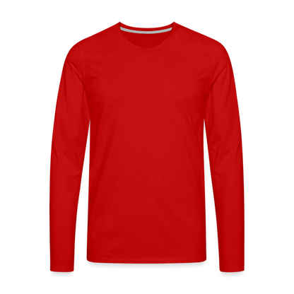 Classic Long Sleeve Shirt Männer | Premium - Rot
