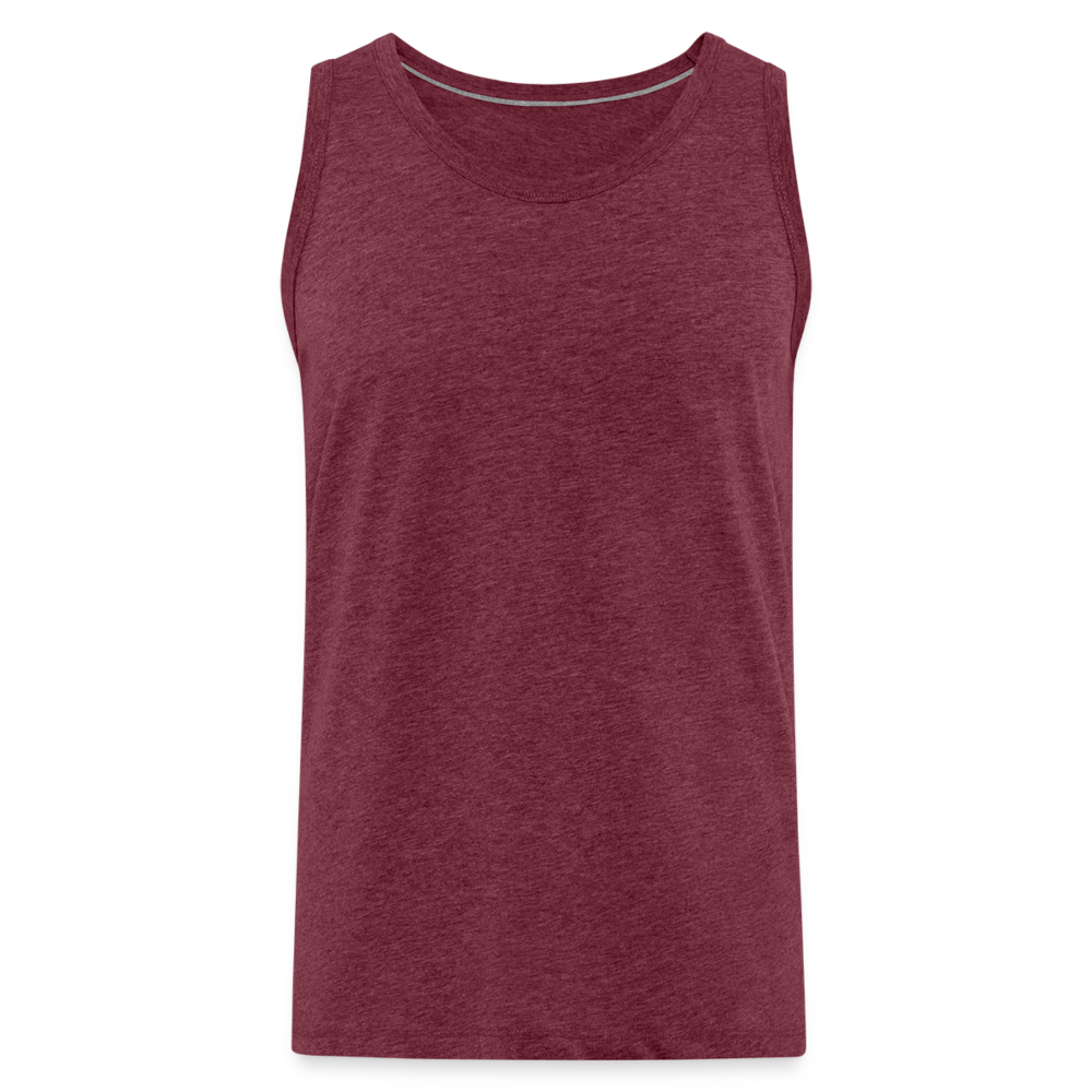 Classic Tank Top Männer | Premium - Bordeauxrot meliert