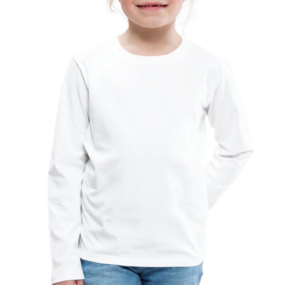 Classic Long Sleeve Shirt Kinder | Premium - weiß
