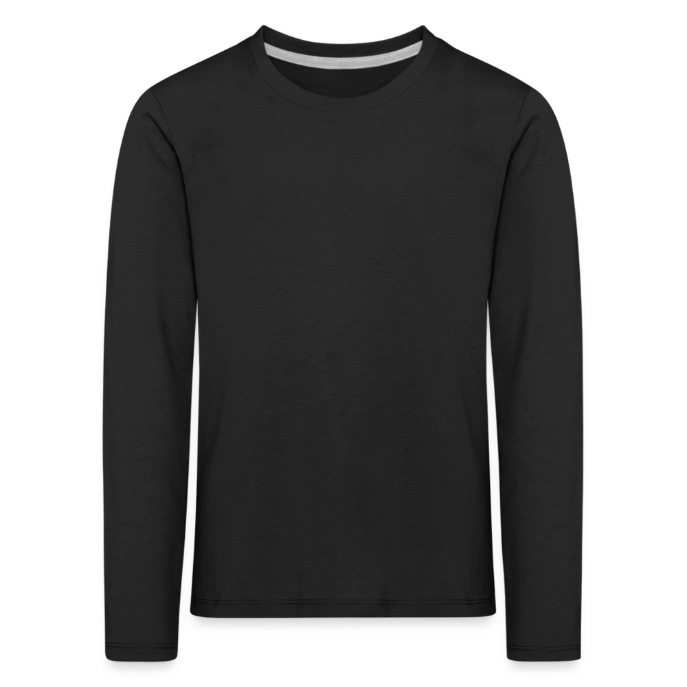 Classic Long Sleeve Shirt Kinder | Premium - Schwarz