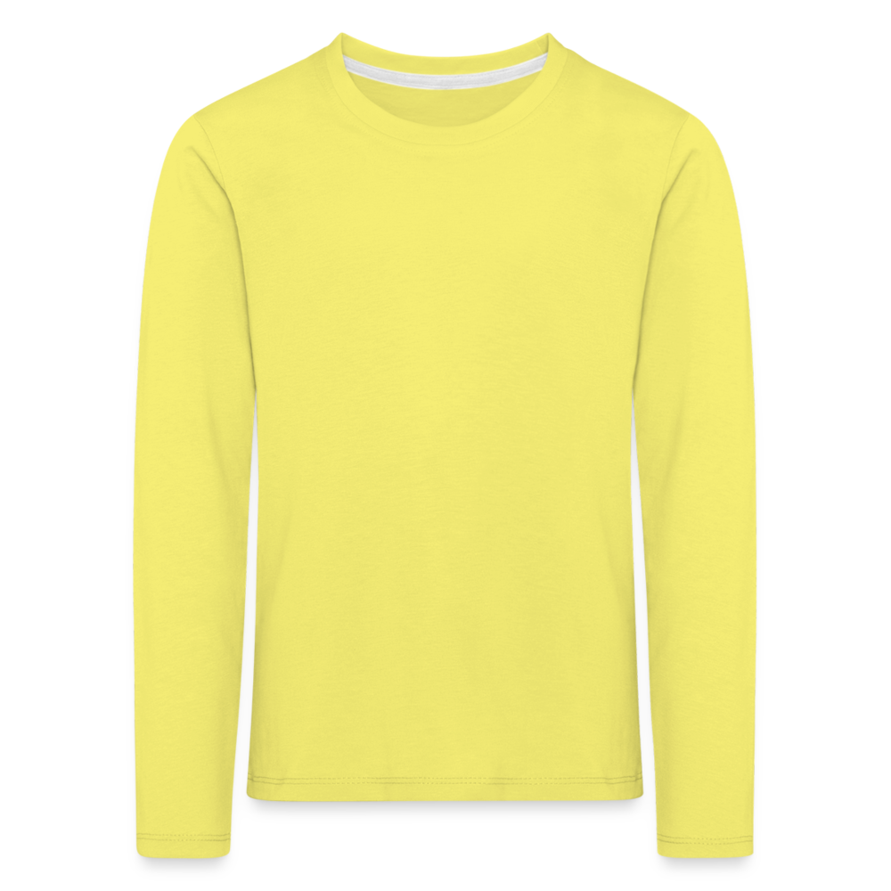 Classic Long Sleeve Shirt Kinder | Premium - Gelb