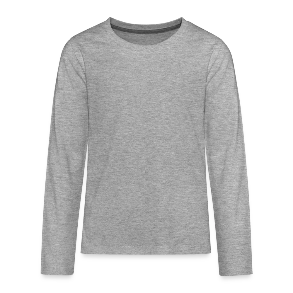 Classic Long Sleeve Shirt Teenager | Premium - Grau meliert