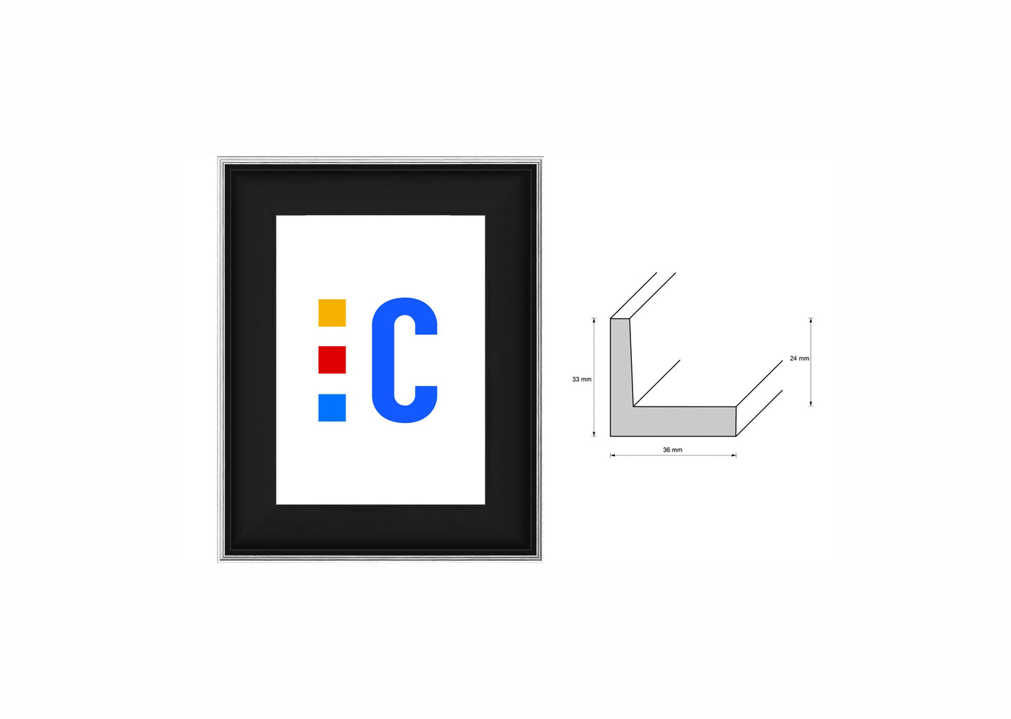 Holzrahmen 'Schattenfuge'