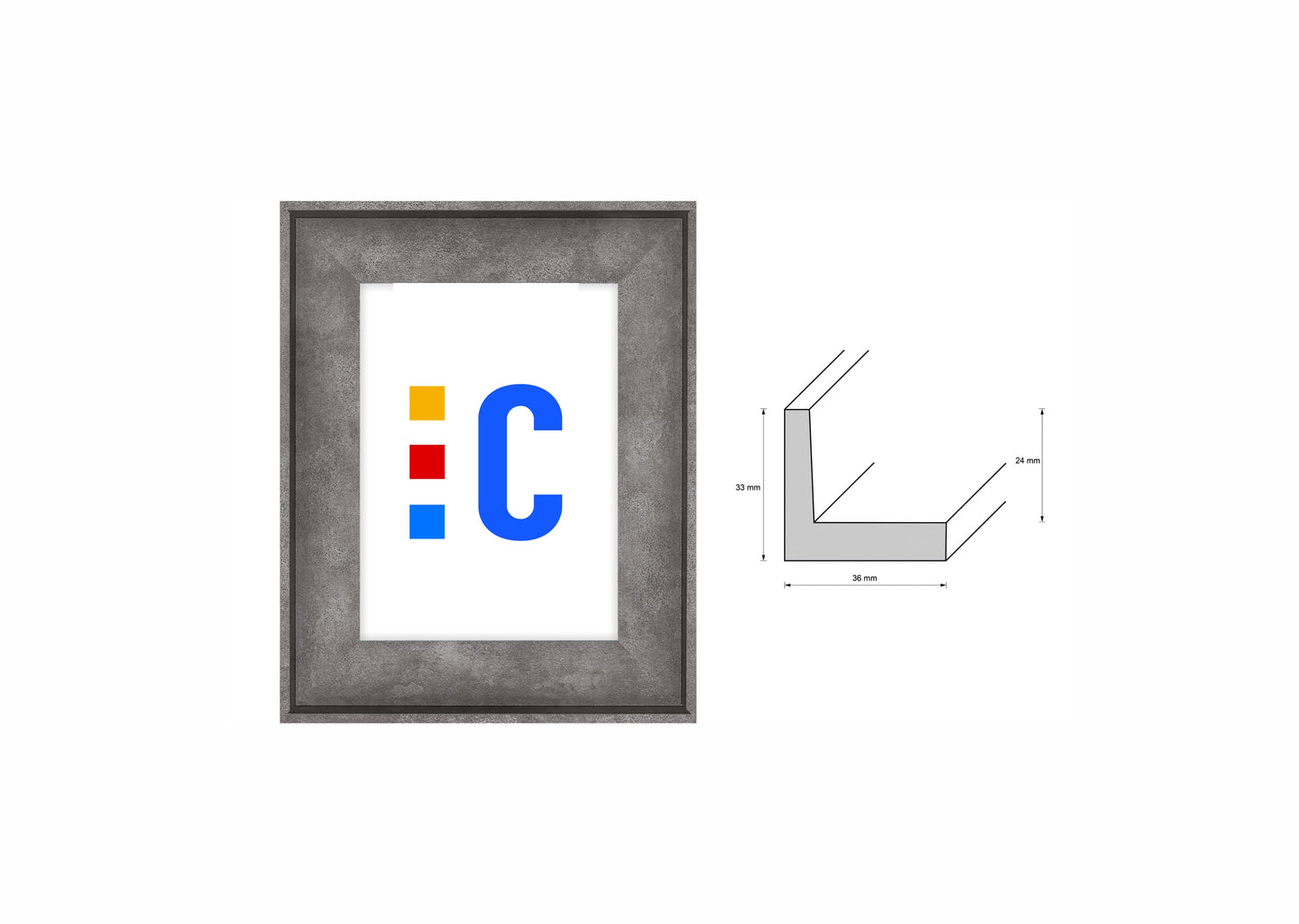 Holzrahmen 'Schattenfuge'