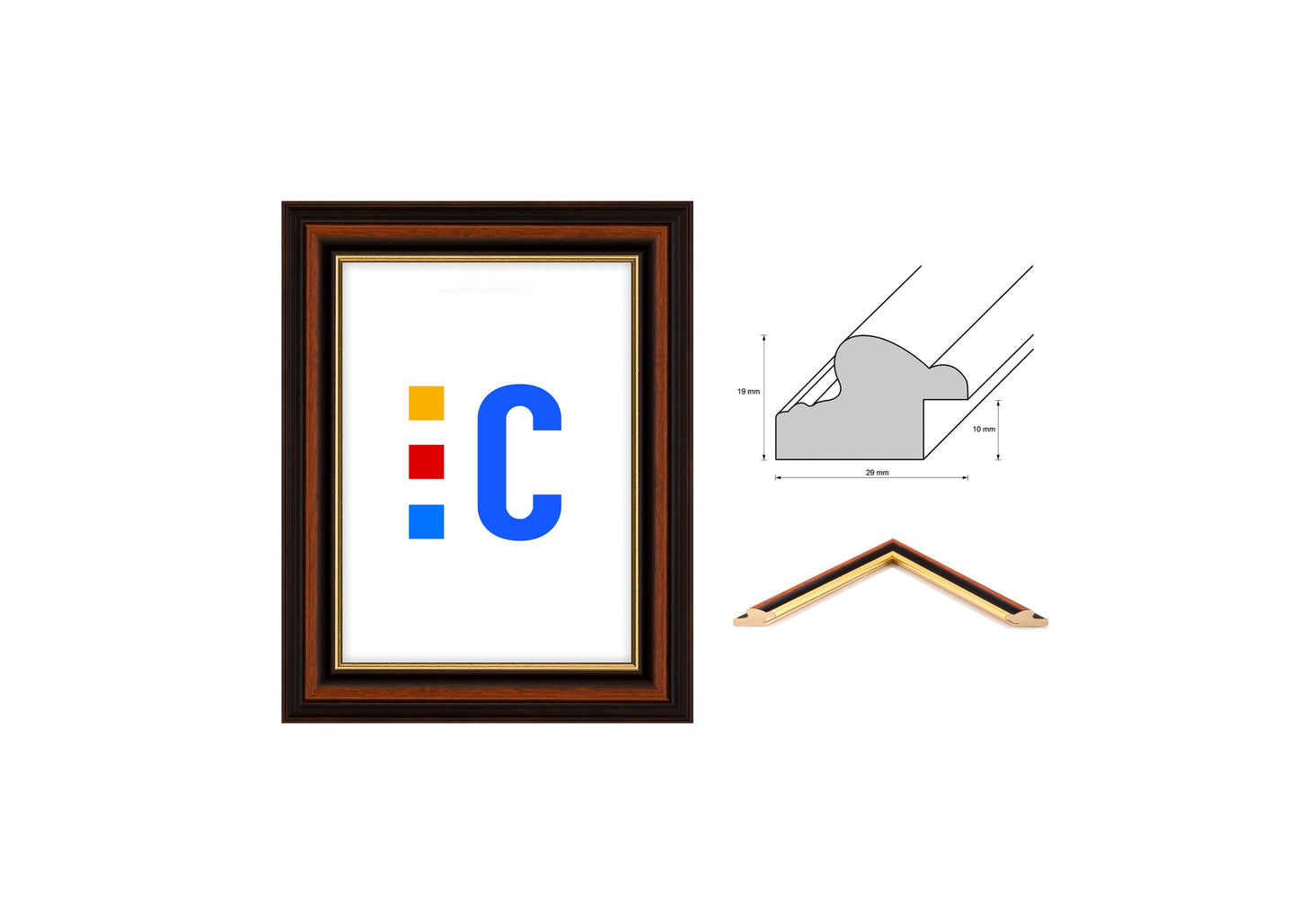 Holzrahmen 'Rustikal'
