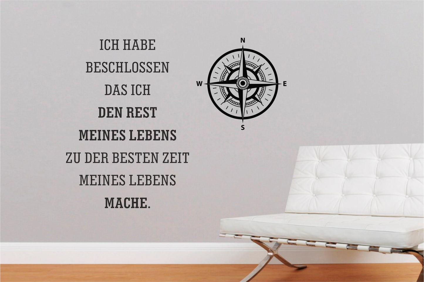 Wandtattoo-Einfarbig