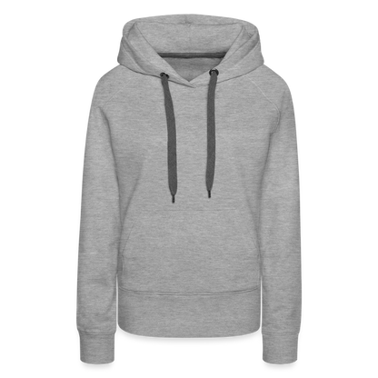 PopArt Hoodie Frauen | Premium - Grau meliert