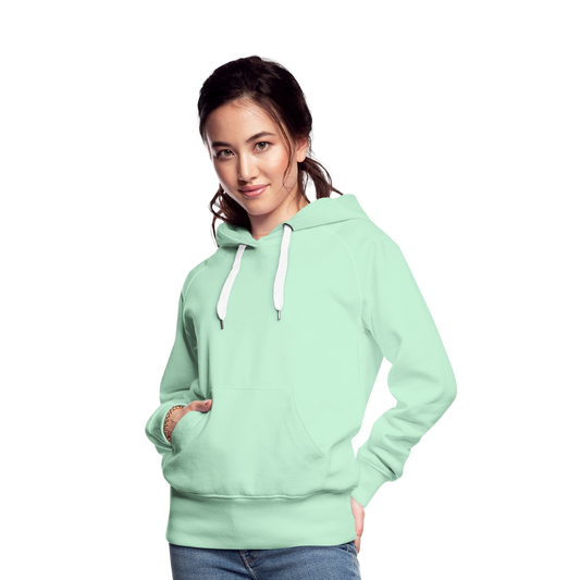 PopArt Hoodie Frauen | Premium - helles Mintgrün