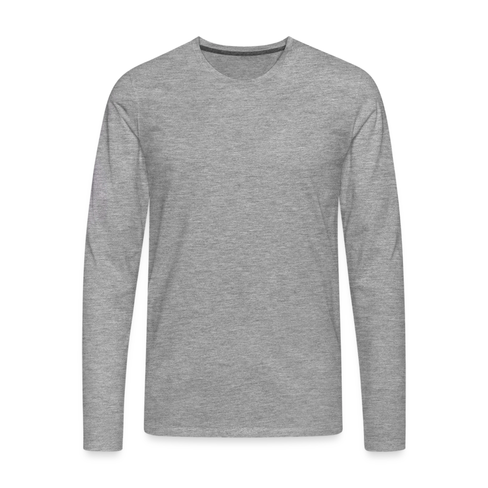 Classic Long Sleeve Shirt Männer | Premium - Grau meliert