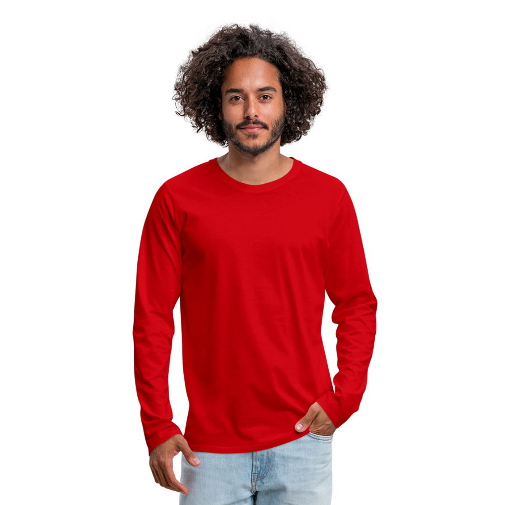 Classic Long Sleeve Shirt Männer | Premium - Rot
