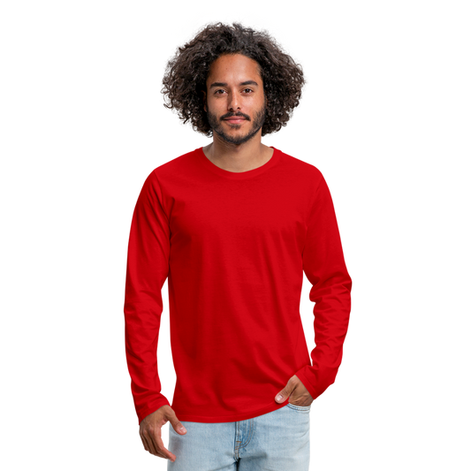 PopArt Long Sleeve Shirt Männer | Premium - Rot