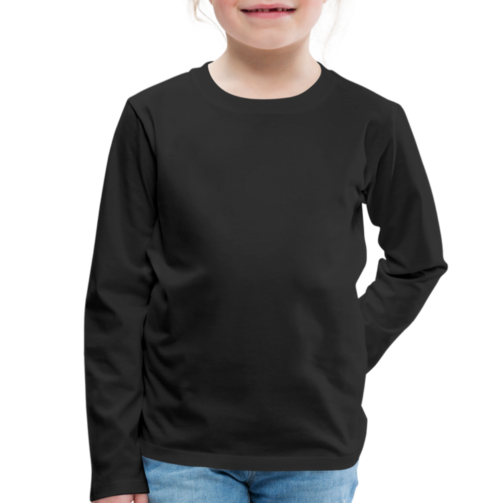 Classic Long Sleeve Shirt Kinder | Premium - Schwarz