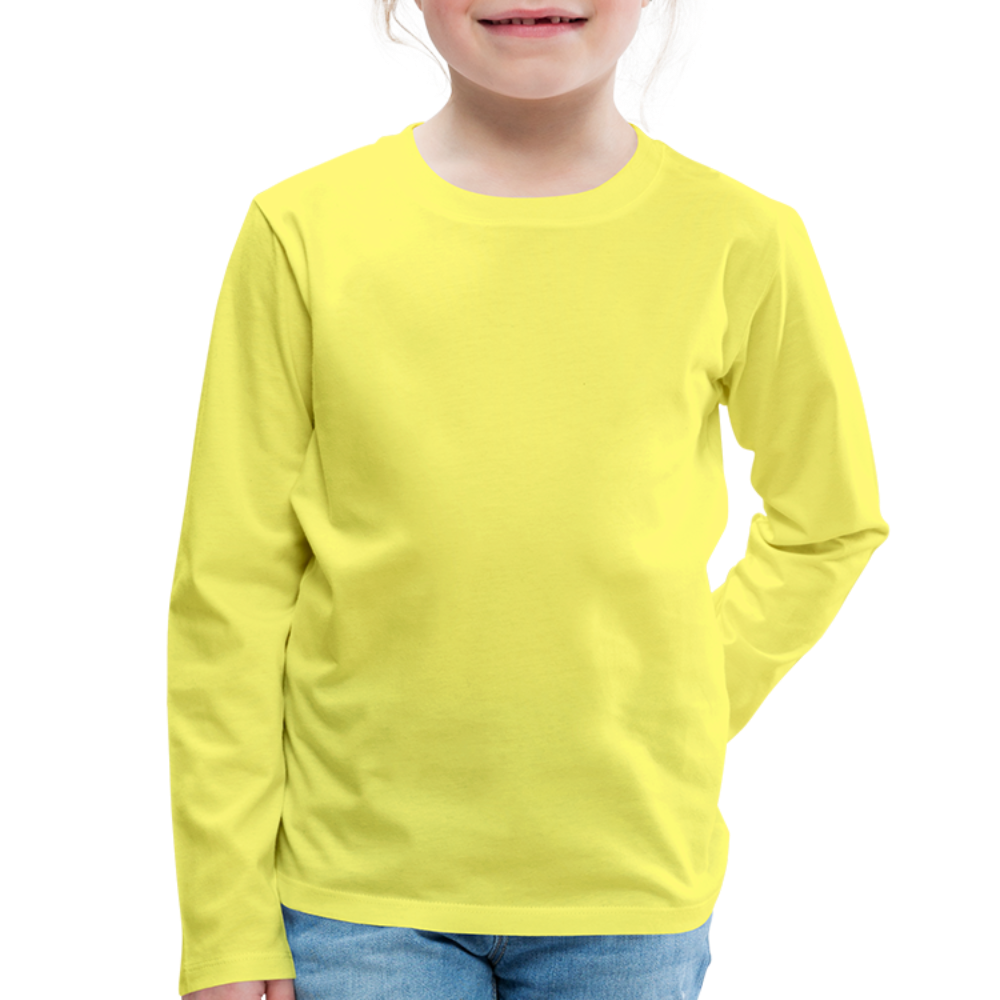 Classic Long Sleeve Shirt Kinder | Premium - Gelb