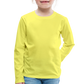 Classic Long Sleeve Shirt Kinder | Premium - Gelb
