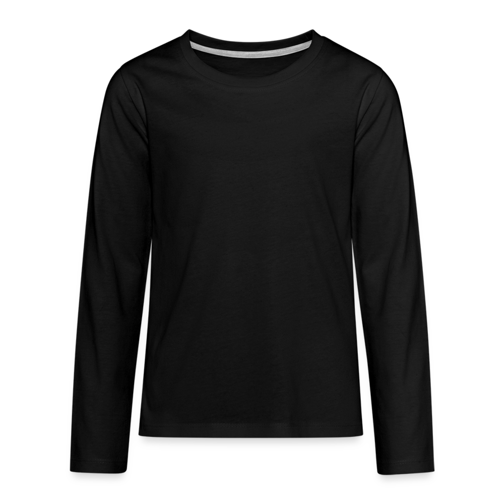 Classic Long Sleeve Shirt Teenager | Premium - Schwarz