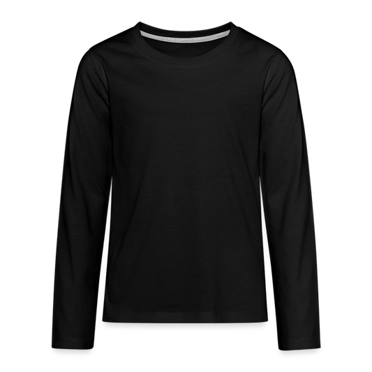 Classic Long Sleeve Shirt Teenager | Premium - Schwarz