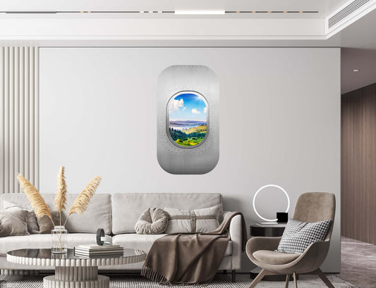 Wandtattoo 3D - Flugzeugfenster