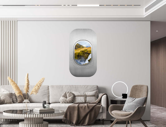 Wandtattoo 3D - Flugzeugfenster
