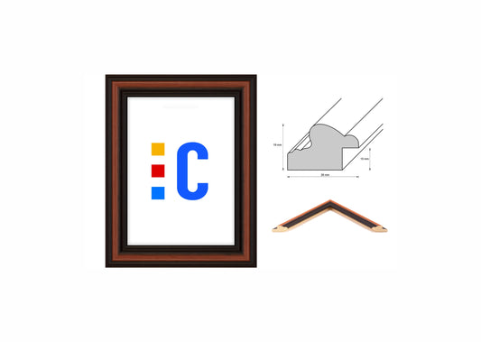 Holzrahmen 'Rustikal'